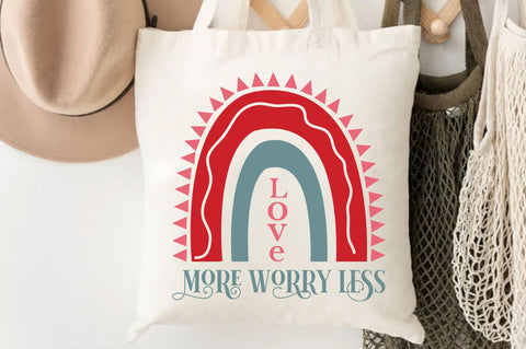 Love more worry less Svg Design SVG Regulrcrative 