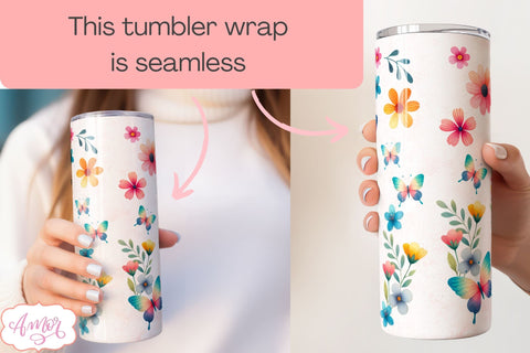 Love mum tumbler wrap sublimation PNG | 20oz floral tumbler Sublimation Amorclipart 