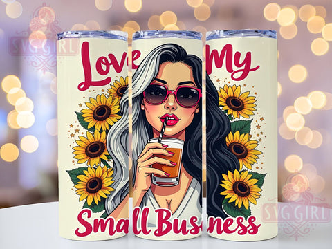 Love My Business, Small Business Tumbler, 20oz Tumbler Wrap, Sublimation Design, Entrepreneur Tumbler, Business Owner Gift, Digital Download Sublimation SvggirlplusArt 