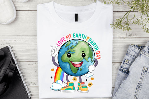 Love my earth earth day Sublimation Design Sublimation Regulrcrative 