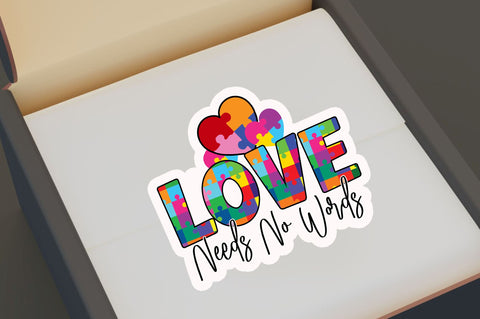 Love needs no Sticker Design Sublimation Regulrcrative 