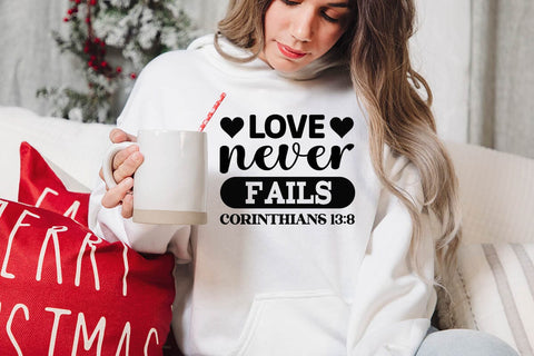 Love never fails corinthians 13 8 SVG Angelina750 