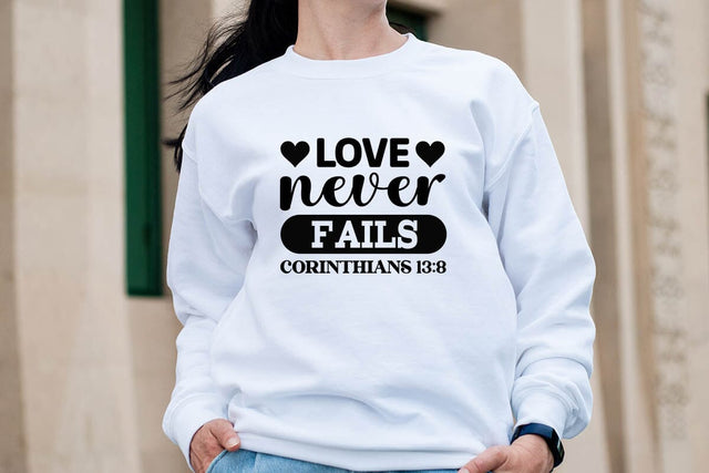Love never fails corinthians 13 8 SVG Angelina750 