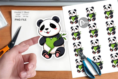 Love Panda Sticker Sublimation artnoy 