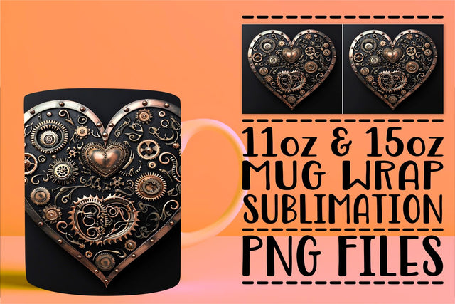 Love Patterned Cup Art Sublimation afrosvg 