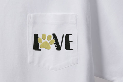 Love Paw Print for Machine Embroidery Embroidery/Applique DESIGNS SvgOcean 