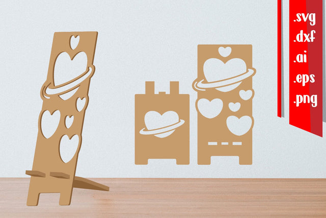 Love Phone Stand | Heart Phone Holder SVG zafrans studio 