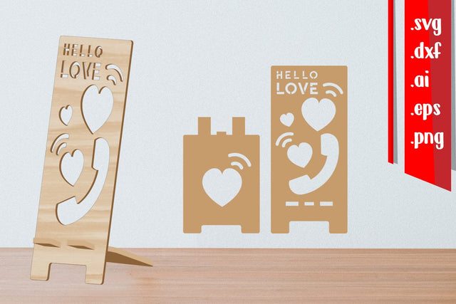 Love Phone Stand | Love Phone Holder SVG zafrans studio 