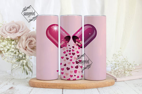 Love Pill Tumbler Wrap Sublimation sassyprint 