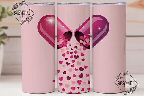 Love Pill Tumbler Wrap Sublimation sassyprint 
