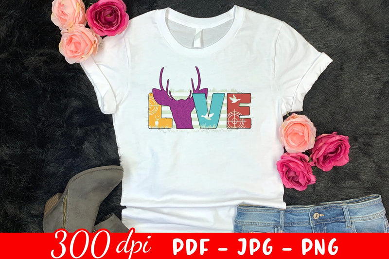 Love PNG | Hunting Sublimation Design Sublimation CraftLabSVG 