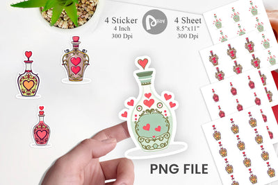 Love Potion Sticker Sublimation artnoy 