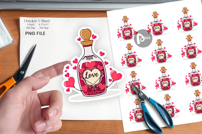 Love Potion Sticker Sublimation artnoy 