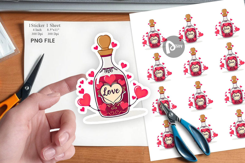 Love Potion Sticker Sublimation artnoy 
