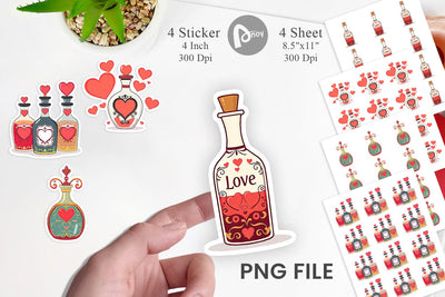 Love Potion Sticker Sublimation artnoy 