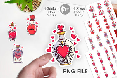 Love Potion Sticker Sublimation artnoy 