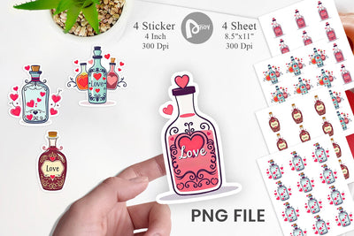 Love Potion Sticker Sublimation artnoy 