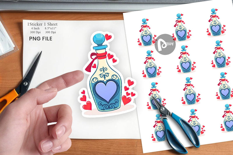 Love Potion Sticker Sublimation artnoy 