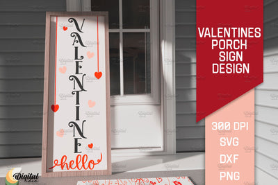Love Quote SVG. Valentines Porch Sign. Vertical Sign SVG SVG Evgenyia Guschina 