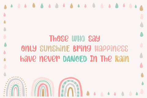 Love Rain Font Font Dm Letter Studio 