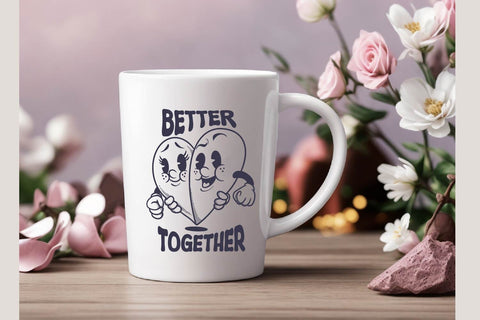Love retro, better together, svg and sublimation SVG dadan_pm 