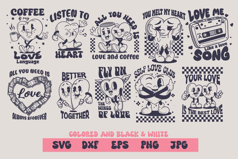 Love retro Bundles, svg and sublimation SVG dadan_pm 