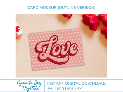 Love Retro Style With Shadow SVG Mini Bundle SVG Kyanite Sky Digitals 