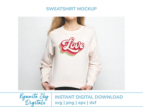 Love Retro Style With Shadow SVG Mini Bundle SVG Kyanite Sky Digitals 