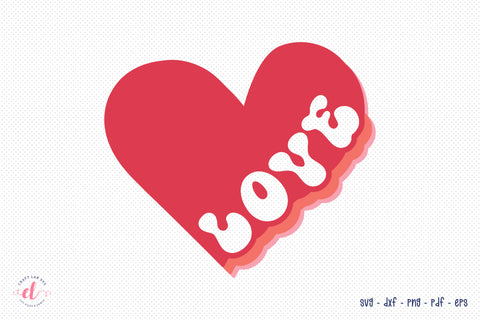 Love, Retro Valentine's Day SVG SVG CraftLabSVG 