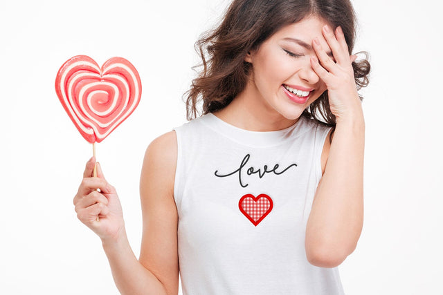 Love Script with Heart Applique Embroidery Embroidery/Applique DESIGNS Designed by Geeks 