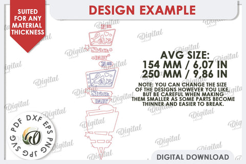 Love Shack Door Sign Laser Cut. 3D Valentine Sign SVG Design SVG Evgenyia Guschina 