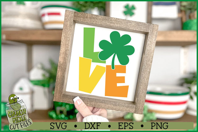 Love Shamrock SVG File SVG Crunchy Pickle 