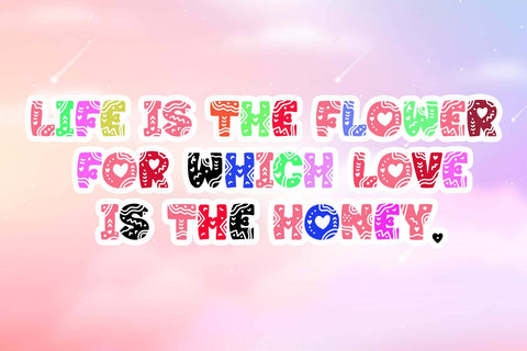 Love Sky Font Font Dm Letter Studio 