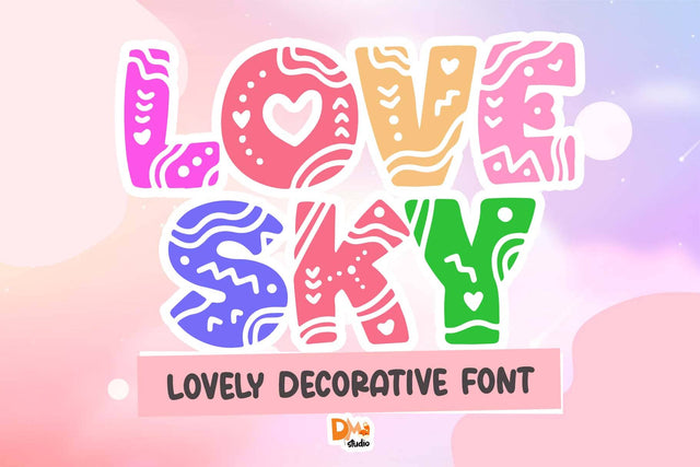 Love Sky Font Font Dm Letter Studio 