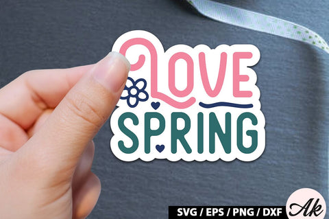 Love spring Sticker SVG SVG akazaddesign 