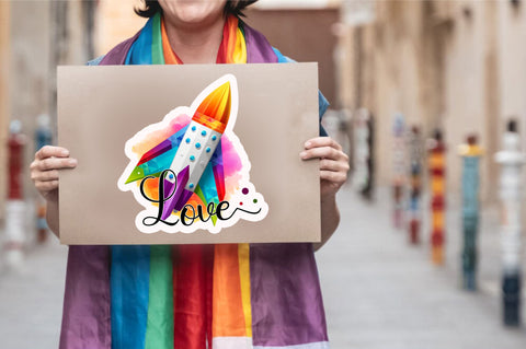 Love Sticker Design Sublimation Regulrcrative 