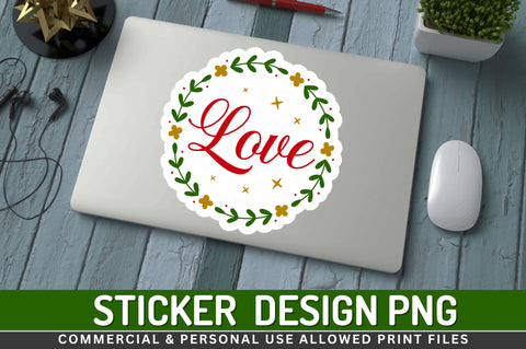 Love Stickers Design Sublimation Regulrcrative 
