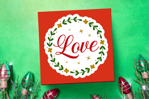 Love Stickers Design Sublimation Regulrcrative 