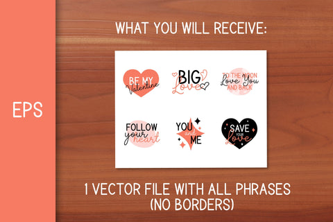 Love Stickers PNG | Valentines Day SVG | Quotes Sublimation Sublimation AnnaViolet_store 