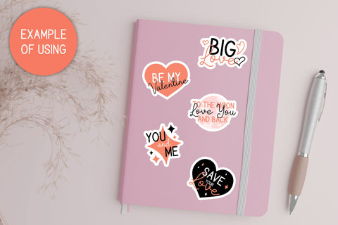 Love Stickers PNG | Valentines Day SVG | Quotes Sublimation Sublimation AnnaViolet_store 