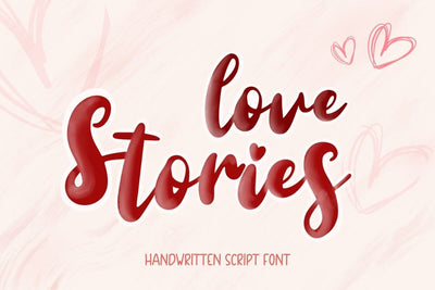 Love Stories – Romantic Script Font Font AnningArts Design 