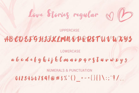 Love Stories – Romantic Script Font Font AnningArts Design 