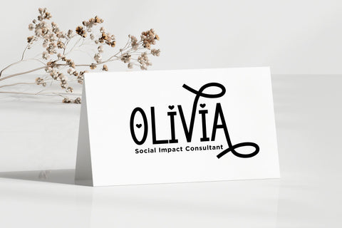 Love Story Font Cotton White Studio 