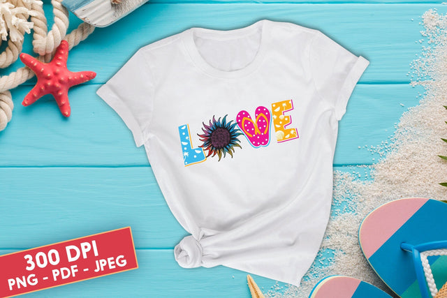 Love, Summer PNG Sublimation Design Sublimation CraftLabSVG 