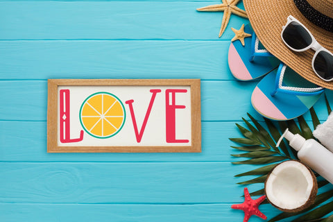Love, Summer Sign SVG Cut File SVG CraftLabSVG 