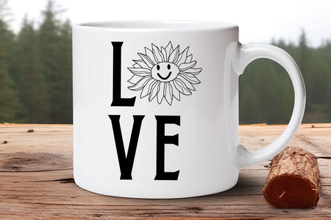 Love sunflower Design SVG Regulrcrative 