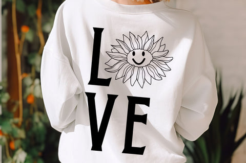 Love sunflower Design SVG Regulrcrative 