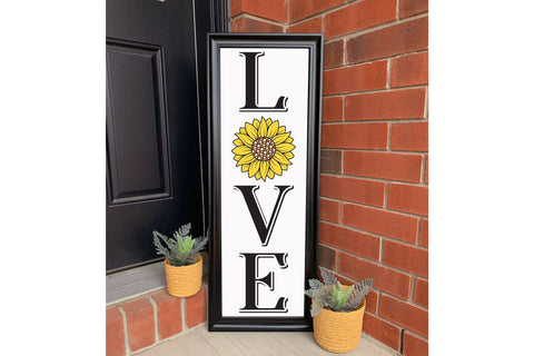 Love, Sunflower Porch Sign SVG SVG CraftLabSVG 