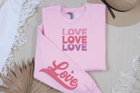 Love SVG Design, Valentine's Day Sleeve SVG SVG Regulrcrative 