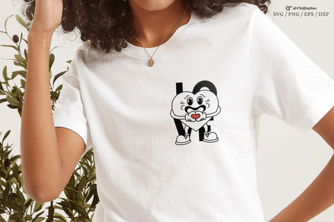 Love Svg, Heart Svg, Valentine's Day Svg, Retro Character Svg, Retro Shirt Design SVG Artinrhythm shop 